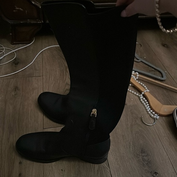 Black tory burch high knee boots - Picture 1 of 3